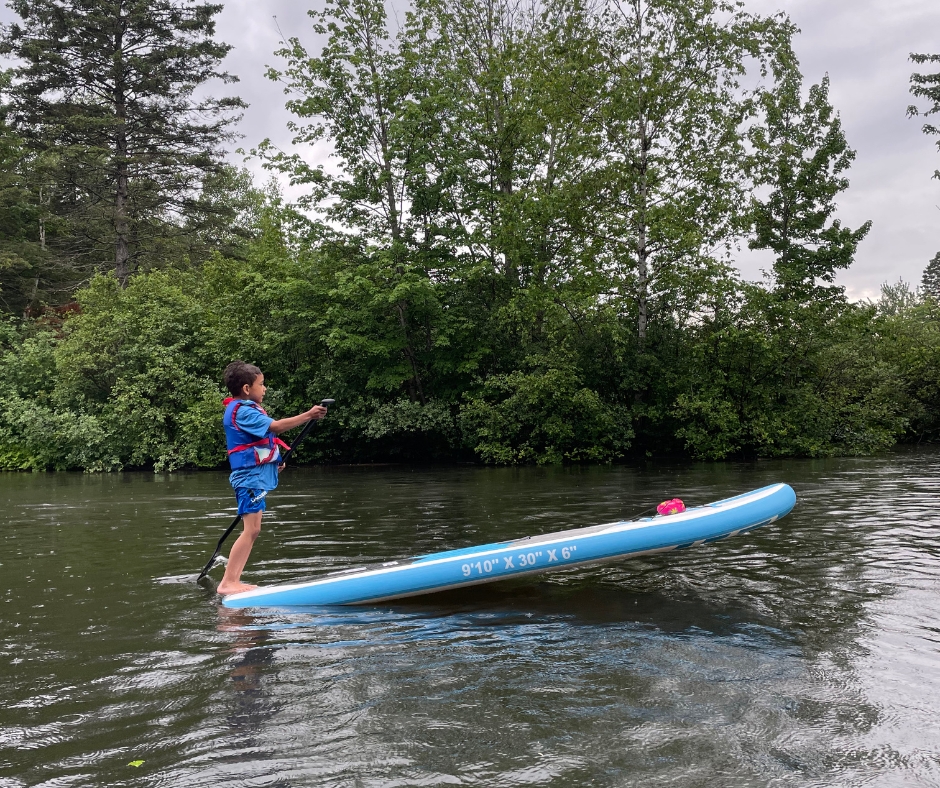 Cours d'introduction au SUP parent-enfant